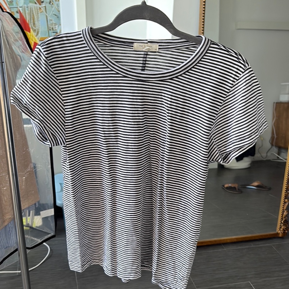 Rag & Bone Striped T-Shirt slub t
